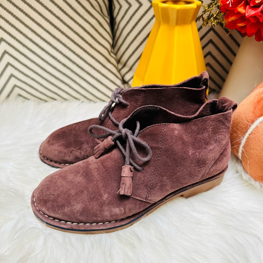 Hush Puppies Brown Suede Leather Cyra Catelyn Chukka Boots